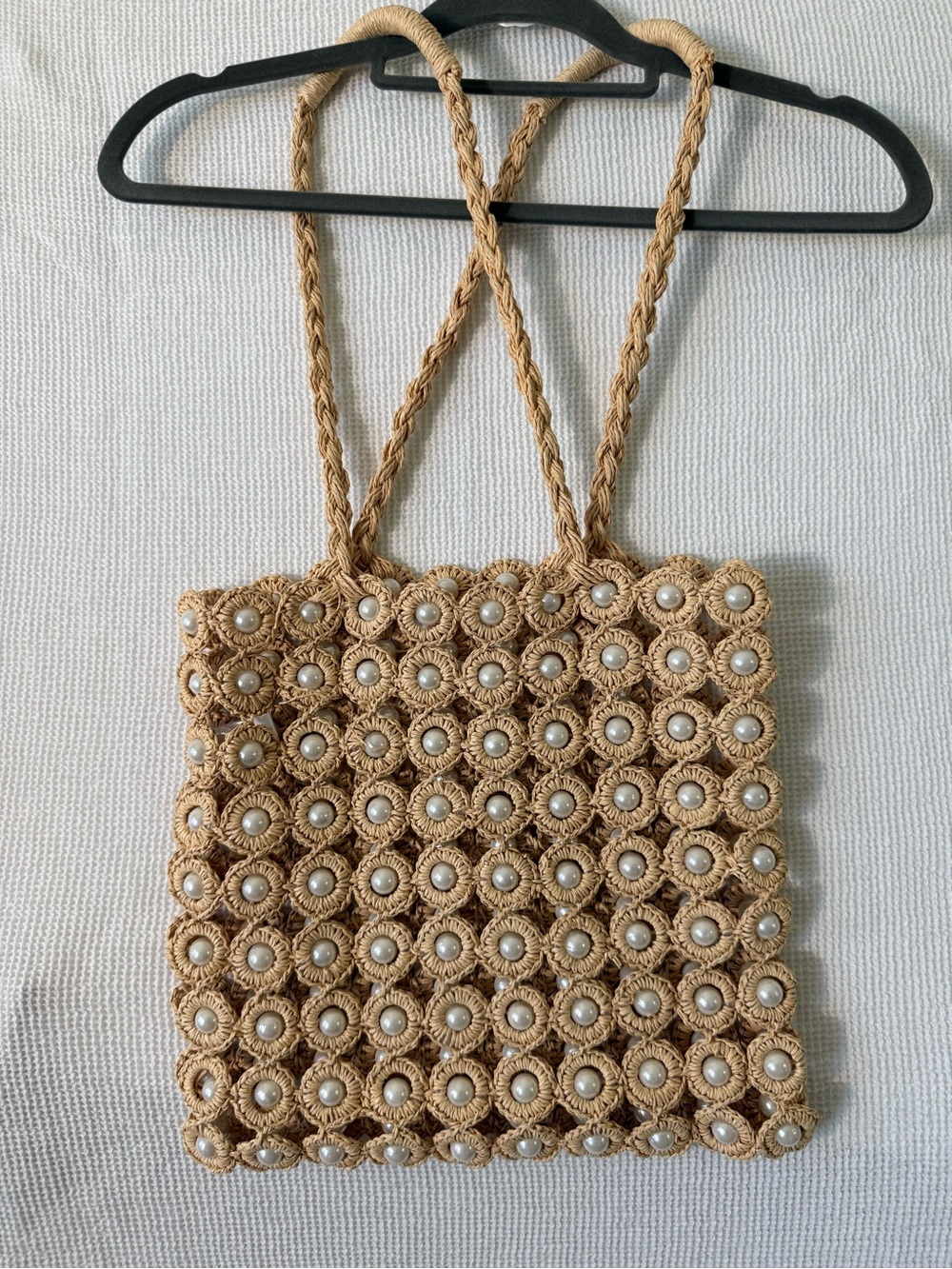 Pearl Raffia Tote By Anthropologie